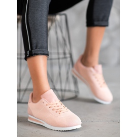 SHELOVET Scarpe allacciate sulla piattaforma arancia rosa 1