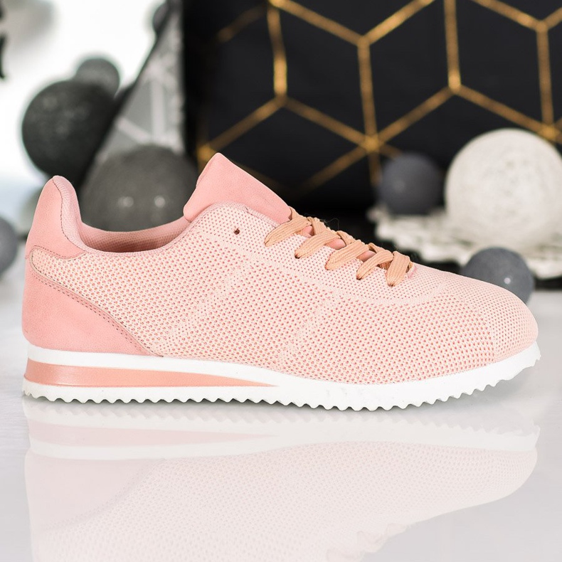 SHELOVET Scarpe allacciate sulla piattaforma arancia rosa 2