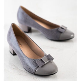 Décolleté Con Fiocco VINCEZA grigio 2