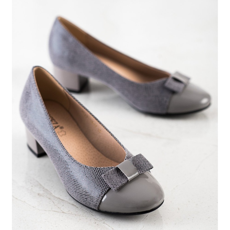 Décolleté Con Fiocco VINCEZA grigio 2