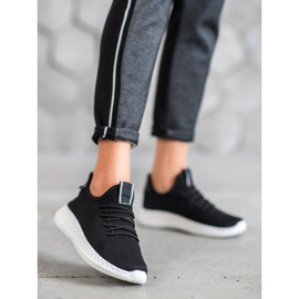 SHELOVET Scarpe sportive con rete nero 1