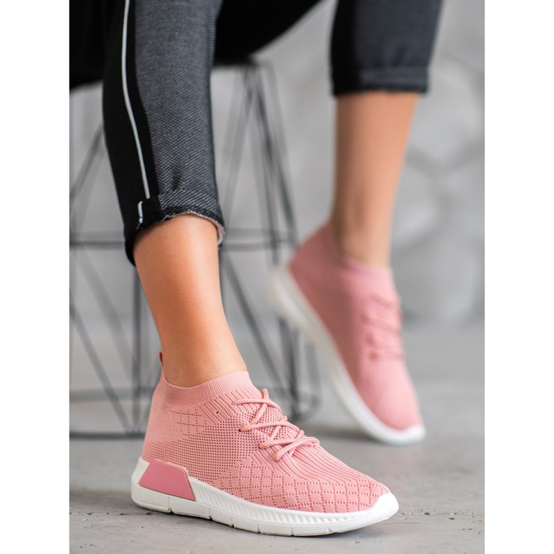SDS Scarpe sportive slip-on rosa 2