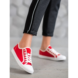 SHELOVET Scarpe da ginnastica rosse rosso 1