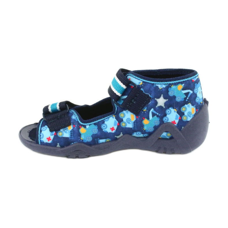Sandali Befado scarpe per bambini 250P090 bianca blu navy blu 2