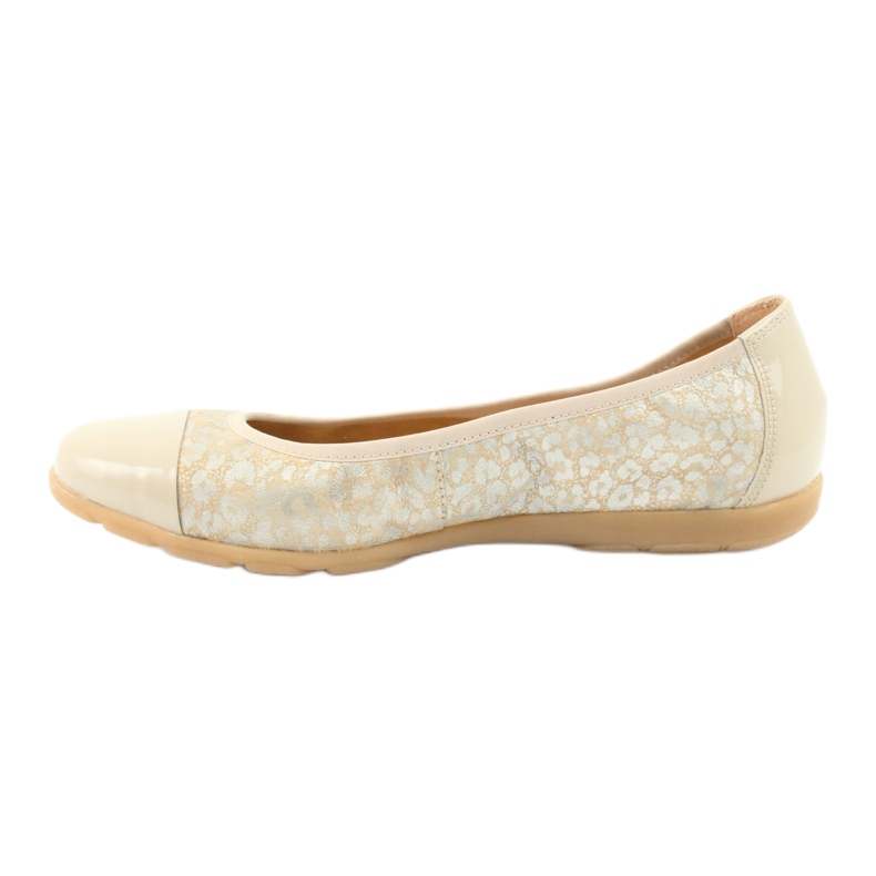 Caprice Comode ballerine stile pizzo, pelle 22152, beige 2