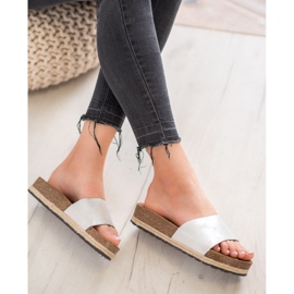 Goodin Pantofole d'argento alla moda grigio 1