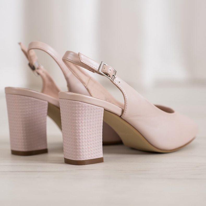 Eleganti sandali aperti Sergio Leone rosa 1