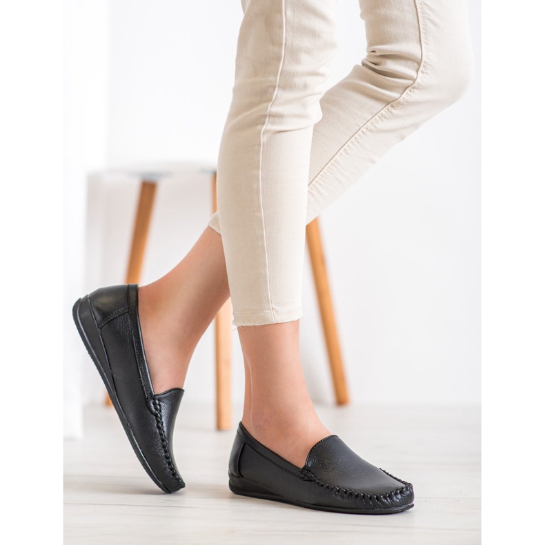 Primavera Mocassini in ecopelle nero 2