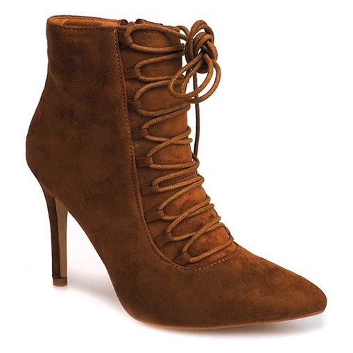 Stivali Con Tacco Alto 595SE Camel marrone 1