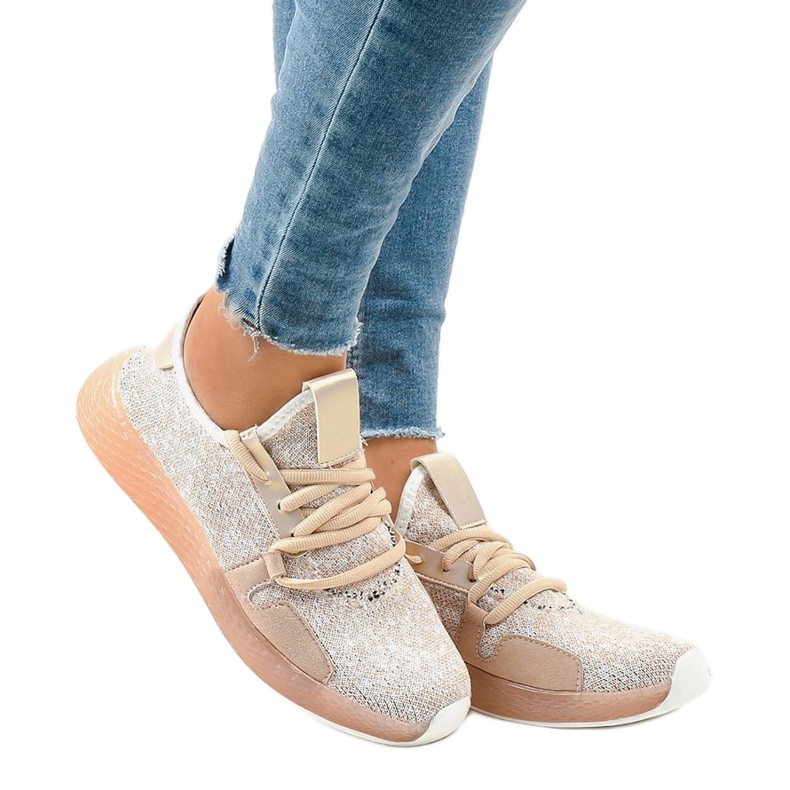 Scarpe sportive beige BL20190-SP 1