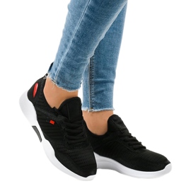 Scarpe sportive da donna nere SH809 nero 1