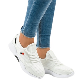 Scarpe sportive da donna bianche SH809 bianco 1