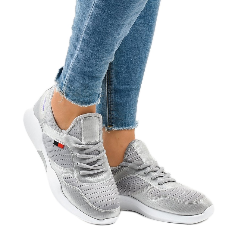 Scarpe sportive da donna grigie SH809 grigio 1
