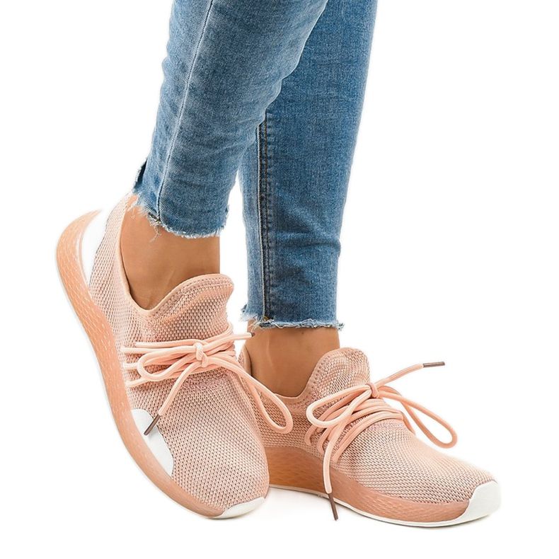 Scarpe sportive da donna rosa B-6851 1