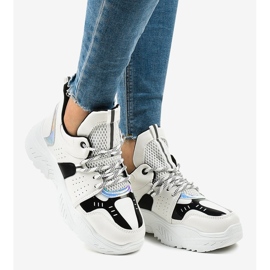 Sneakers sportive bianche K-505 bianco 1
