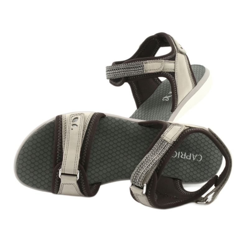 Comodi sandali sportivi Caprice 28606 beige marrone 6