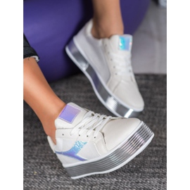 Ideal Shoes X-9758w bianca 2