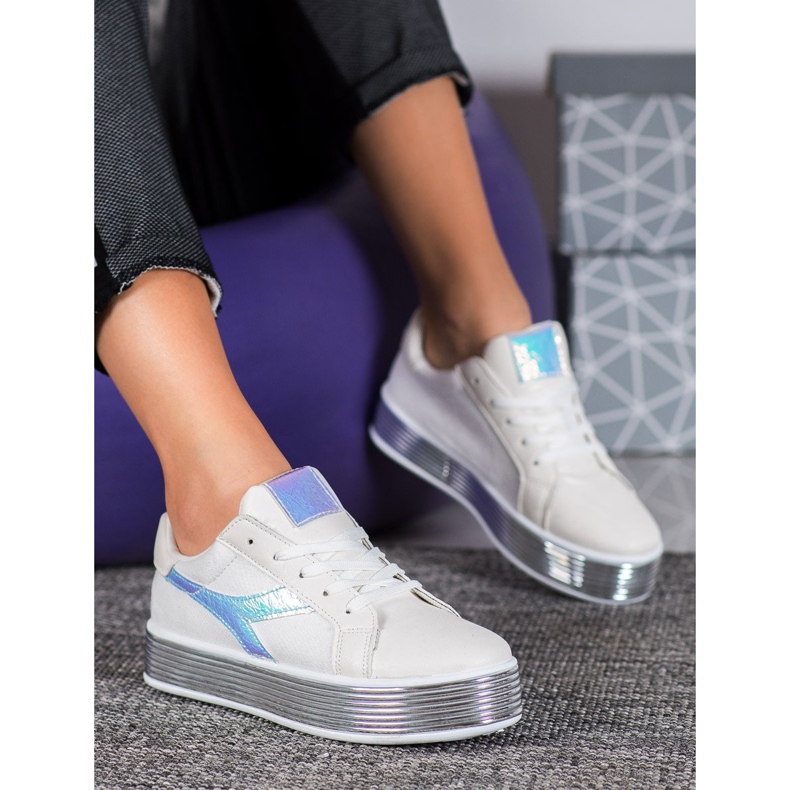 Ideal Shoes X-9758w bianca 1