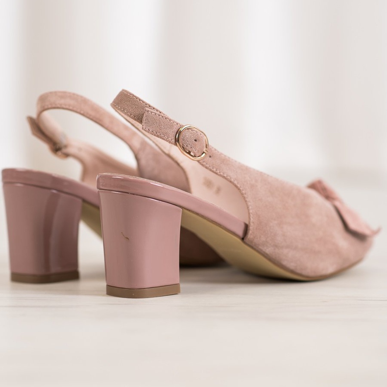 Sergio Leone Sandali Open Toe Con Fiocco rosa 1