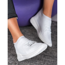 SDS Scarpe sportive slip-on bianco 1