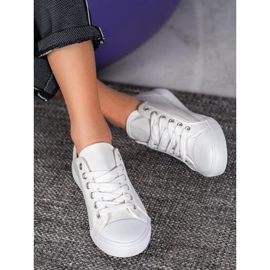 SHELOVET Scarpe da ginnastica bianche bianca 2