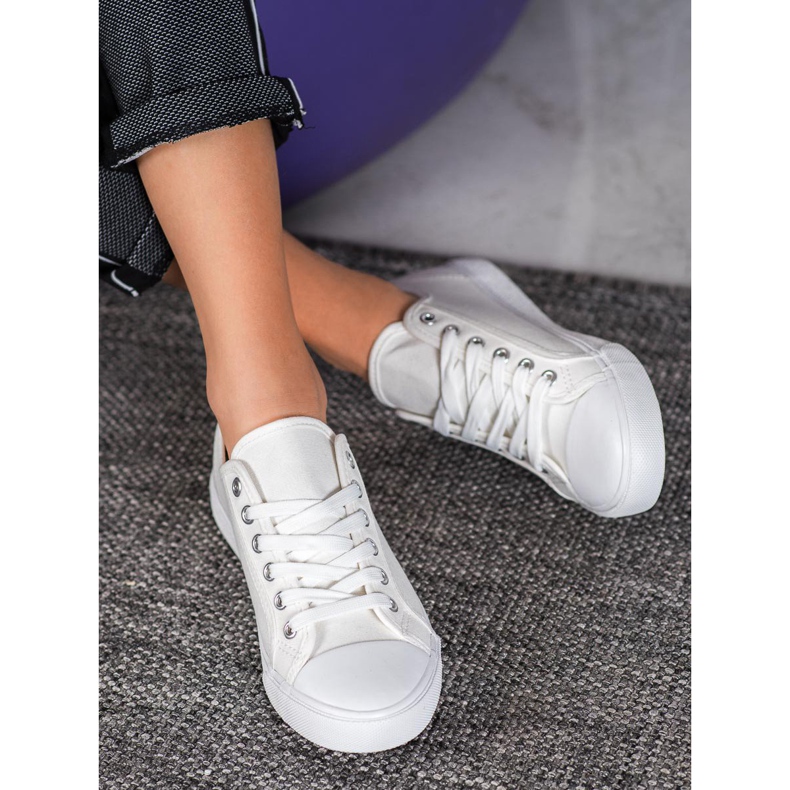 SHELOVET Scarpe da ginnastica bianche bianca 2