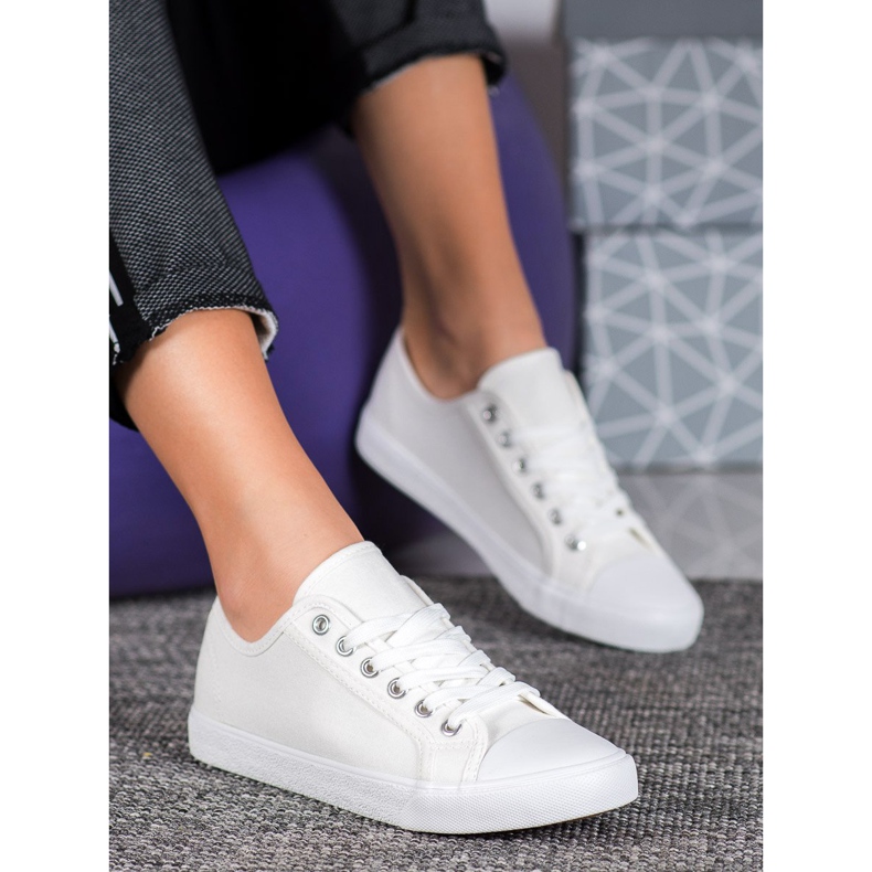 SHELOVET Scarpe da ginnastica bianche bianca 1