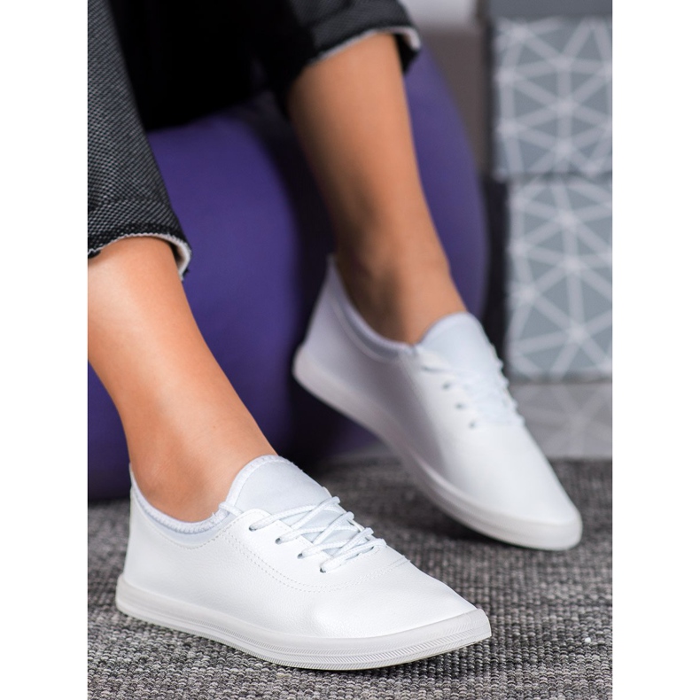 SHELOVET Sneakers Leggere Con Ecopelle bianco 1