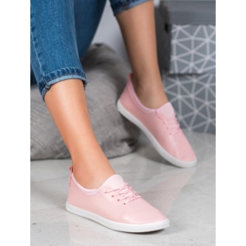 SHELOVET Sneakers Leggere Con Ecopelle rosa 1