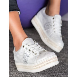 Bestelle Sneakers Con Cubic Zirconia bianca grigio 2