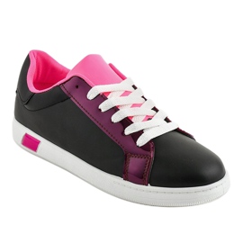Sneakers nere W-3116 nero rosa 1