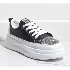 Sneakers nere sneakers decorate con G140-1 nero 1