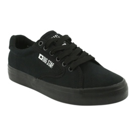 Big Star FF274A175 Sneaker nere legate classiche nero 1