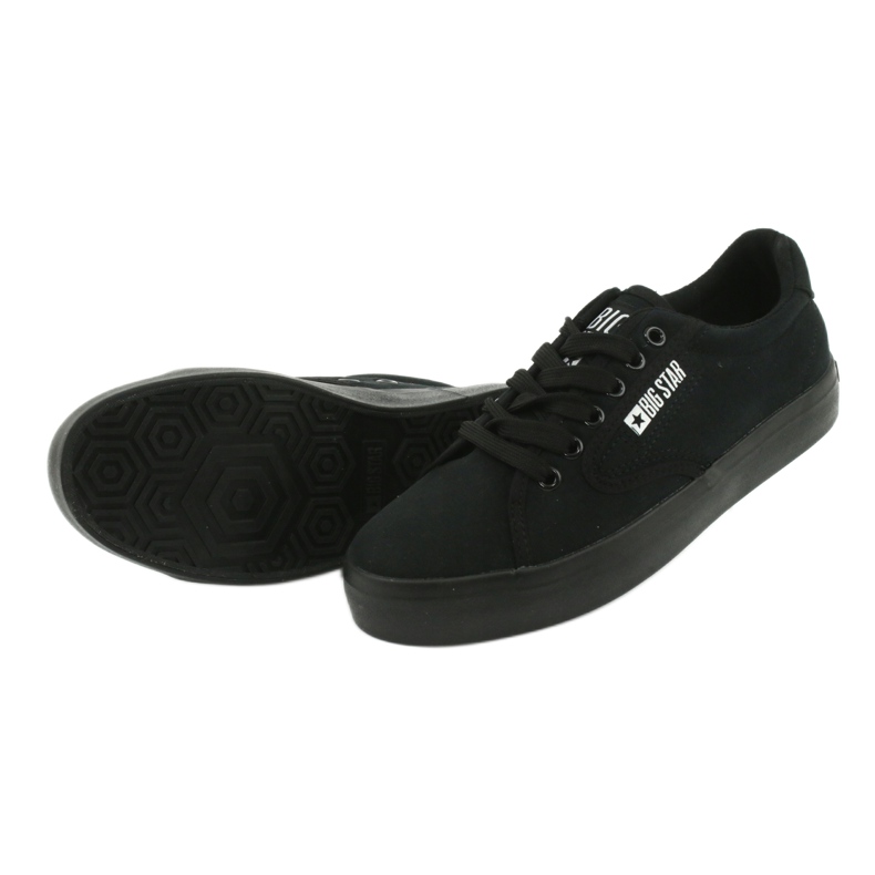 Big Star FF274A175 Sneaker nere legate classiche nero 5