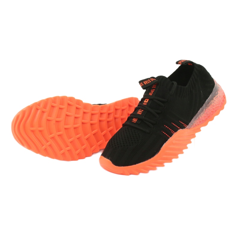 Big Star slip-on / scarpe sportive stringate FF274342 incolore nero arancia 5