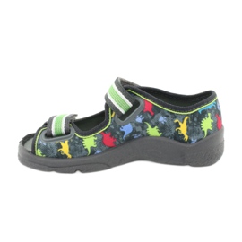 Scarpe per bambini Befado 969X140 rosso blu grigio verde giallo 2