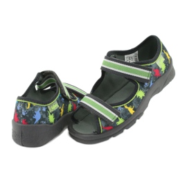 Scarpe per bambini Befado 969X140 rosso blu grigio verde giallo 4