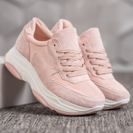 SDS Scarpe da ginnastica in polvere rosa 1
