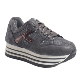 Scarpe sportive da donna alla moda grigie 1306 grigio 1