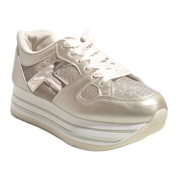 Scarpe sportive da donna alla moda in oro 1306 d'oro 1