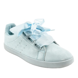 Sneakers in camoscio blu AM-8105 1