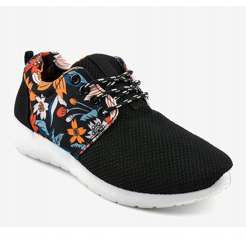 Scarpe sportive nere B02-1 nero multicolore 1