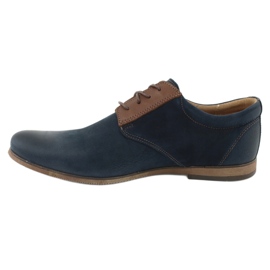 Riko Scarpe da uomo in pelle 777 blu navy 2