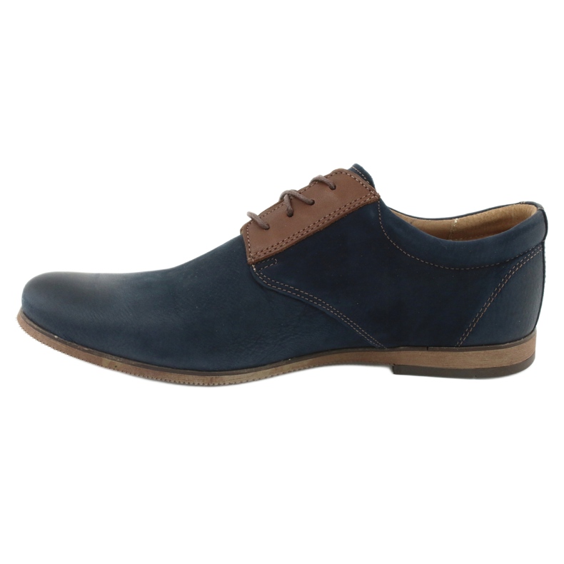 Riko Scarpe da uomo in pelle 777 blu navy 2