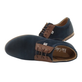 Riko Scarpe da uomo in pelle 777 blu navy 6