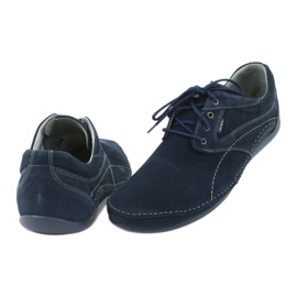 Scarpe casual da uomo Riko 844 blu navy 4
