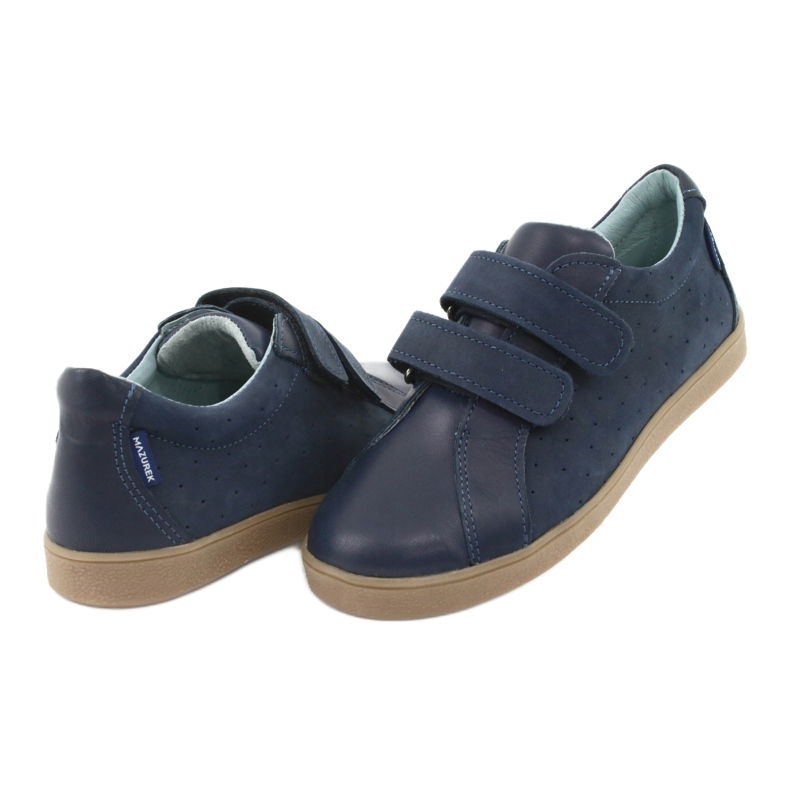 Scarpe da bambino con velcro Mazurek 1235, blu navy 4