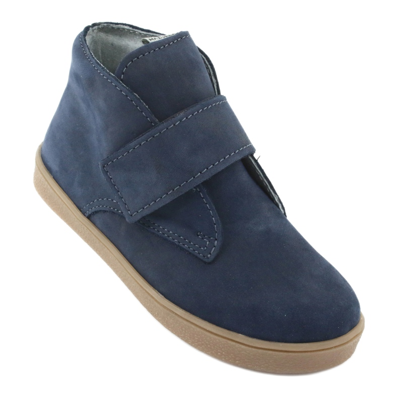 Stivali con velcro Mazurek 1101 blu navy 1