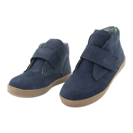 Stivali con velcro Mazurek 1101 blu navy 3