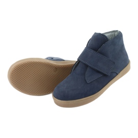 Stivali con velcro Mazurek 1101 blu navy 5
